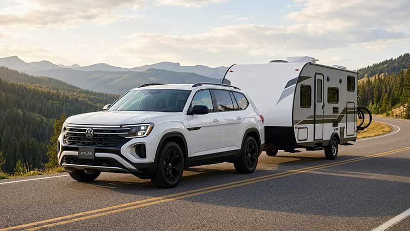 2026 Volkswagen Atlas towing capacity family SUV with trailer capability
