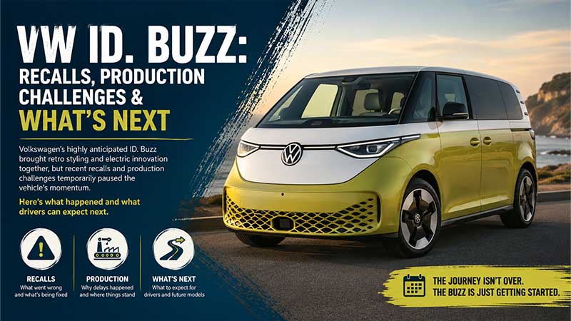 2025 Volkswagen ID. Buzz electric van in two-tone yellow and white exterior