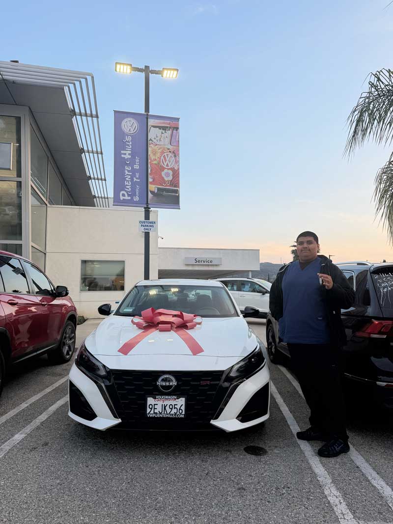 Congrats Octavio. Enjoy the Nissan Altima. #internetsales #preown Anthony 714.438.6999