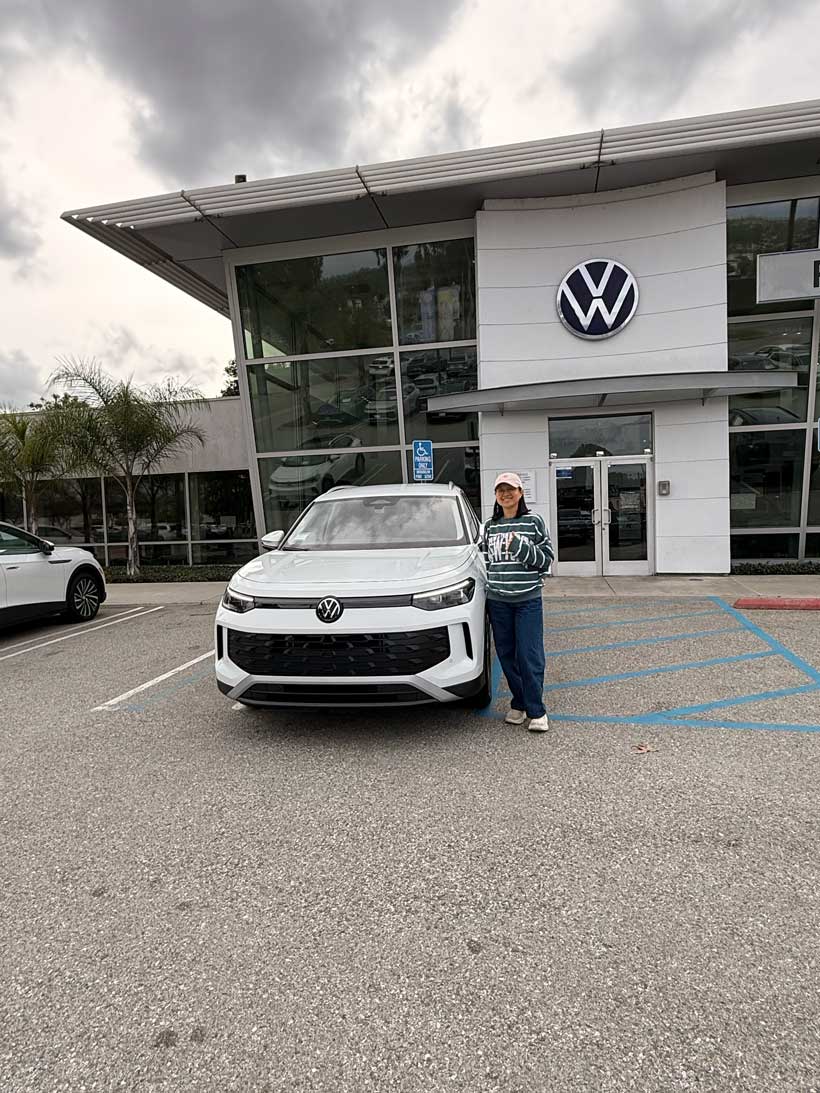 Haemi upgraded from an ID.4 to a brand new 2026 Tiguan. #collegegrad  Anthony 714.438.6999